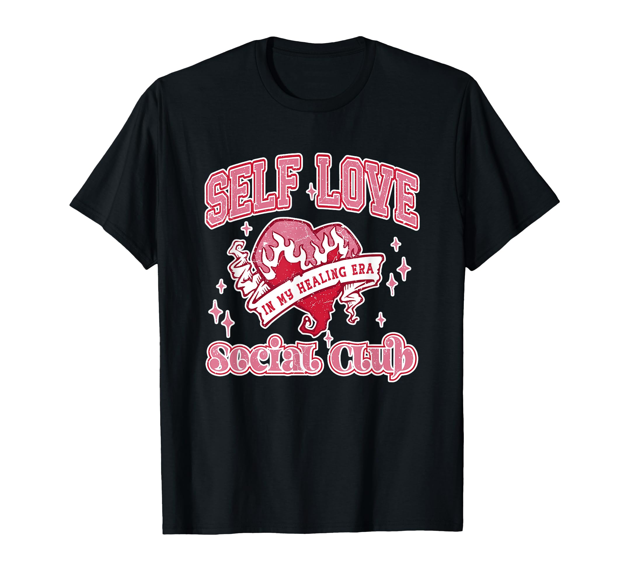 Self Love My Healing Era Social Club T-Shirt - Novelty Apparel for Adults - T-Shirt, Sweatshirt, Hoodie