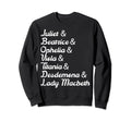 Female Characters William Sweatshirt - Trendy Graphic Men Women - T-Shirt, Sweatshirt, Hoodie