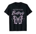 Antisocial Butterfly Introvert Gifts T-Shirt - Custom Art Print for Adults - T-Shirt, Sweatshirt, Hoodie
