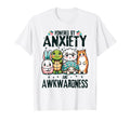 Funny Anxiety Social Awkwardness T-Shirt - Aesthetic Graphic Men Women - T-Shirt, Sweatshirt, Hoodie