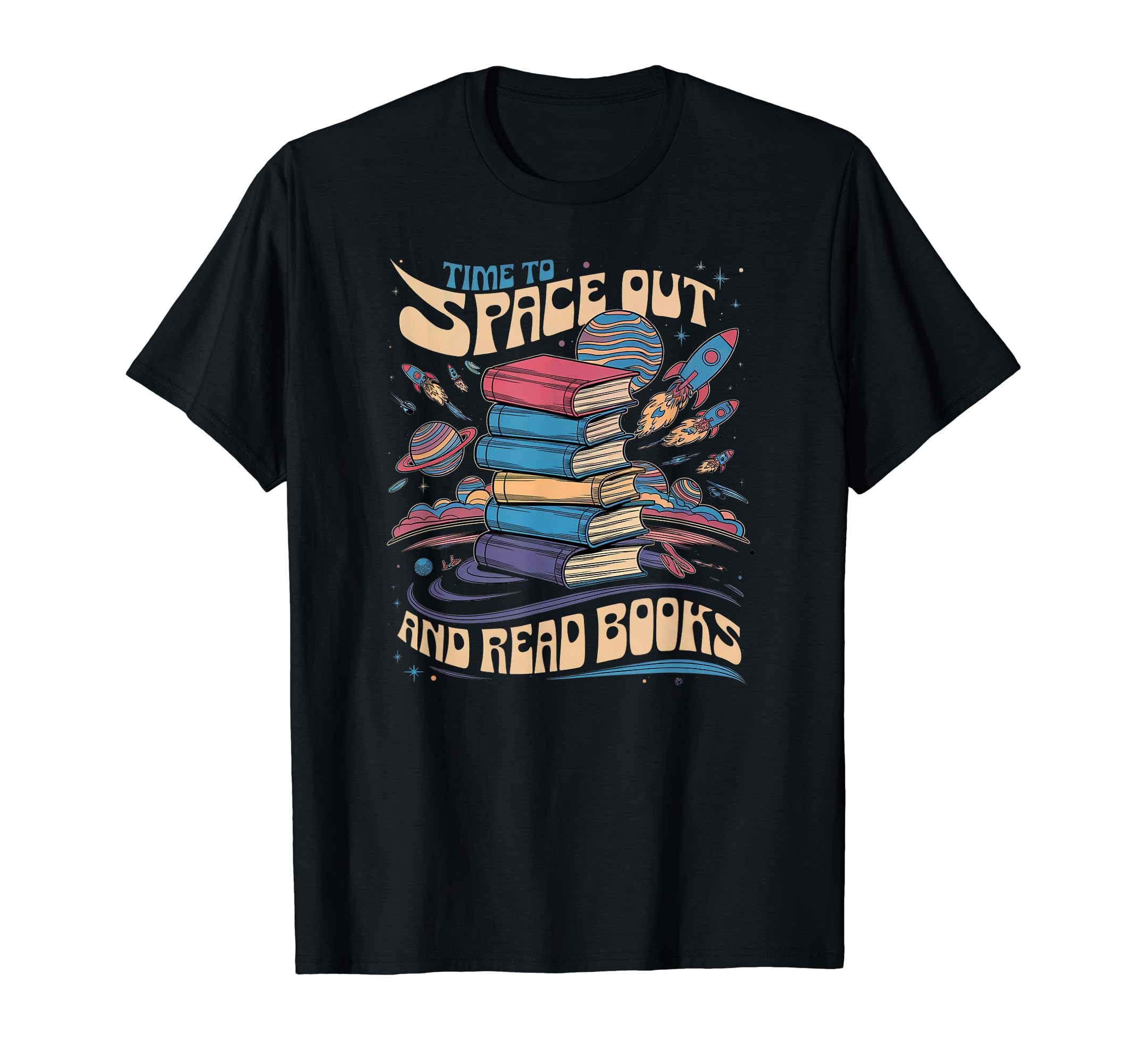 Book Lover Psychedelic Celestial T-Shirt - Fun Novelty Design for Adults - T-Shirt, Sweatshirt, Hoodie