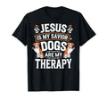 Jesus Is My Savior Dogs Are My T-Shirt - Minimalist Print for Adults - T-Shirt, Sweatshirt, Hoodie