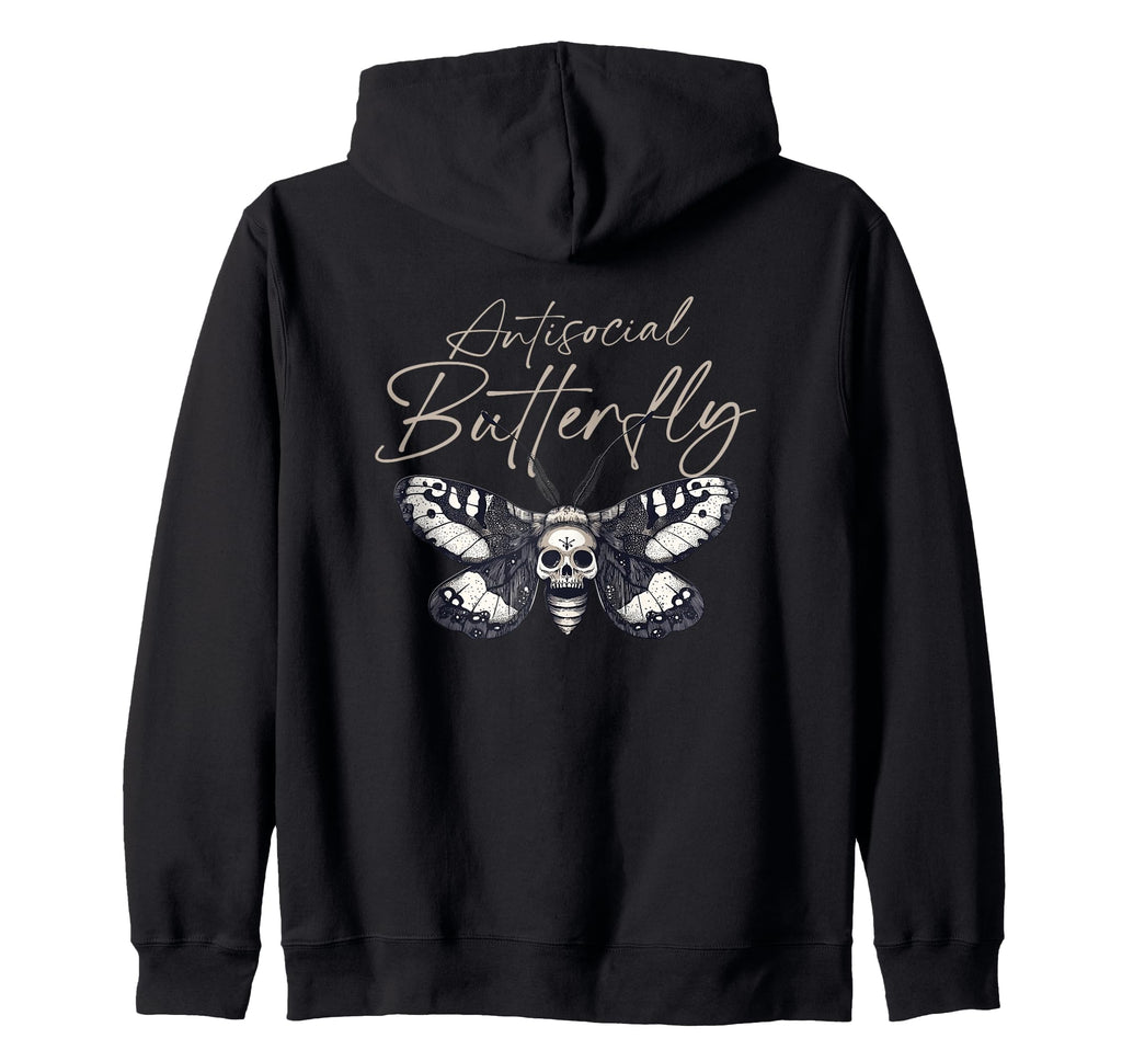 Antisocial Butterfly Gift Sweatshirt - Custom Art Print Unisex - T-Shirt, Sweatshirt, Hoodie