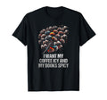 I Want My Coffee Icy And My Books T-Shirt - Aesthetic Graphic Men Women - T-Shirt, Sweatshirt, Hoodie