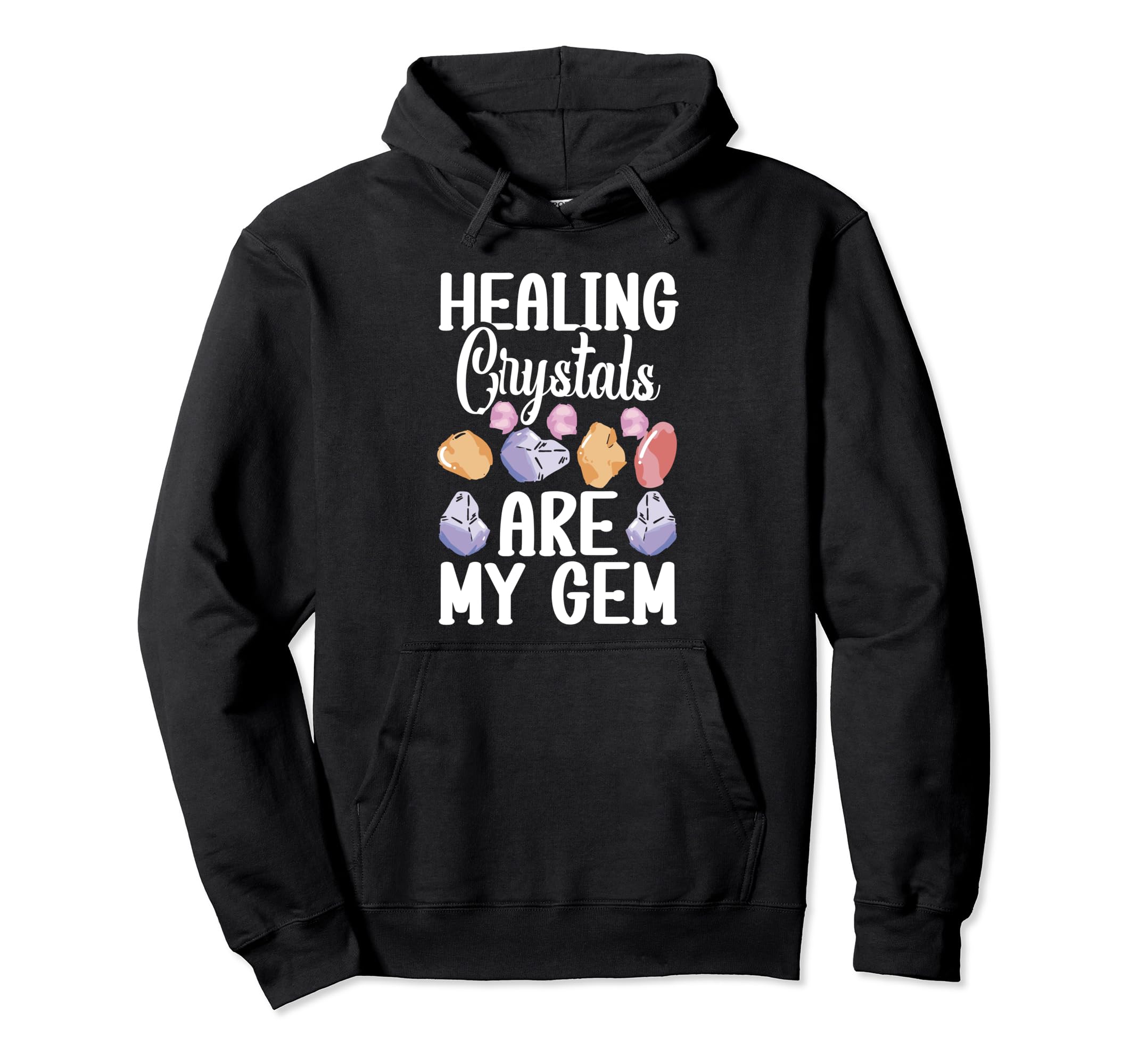 Crystal Healing Sage Crystal Reiki Hoodie - Minimalist Print Unisex - T-Shirt, Sweatshirt, Hoodie