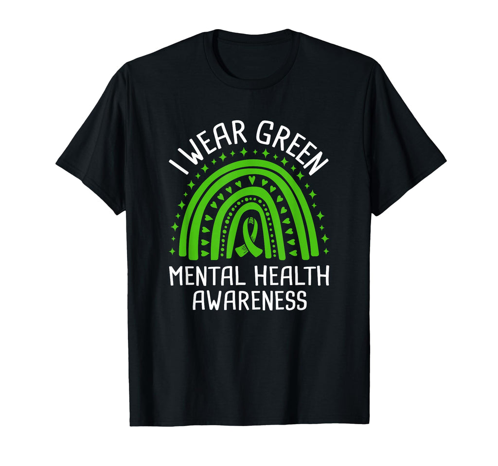 I Wear Green Mental Health Awareness T-Shirt - Graphic Print Unisex - T-Shirt, Sweatshirt, Hoodie