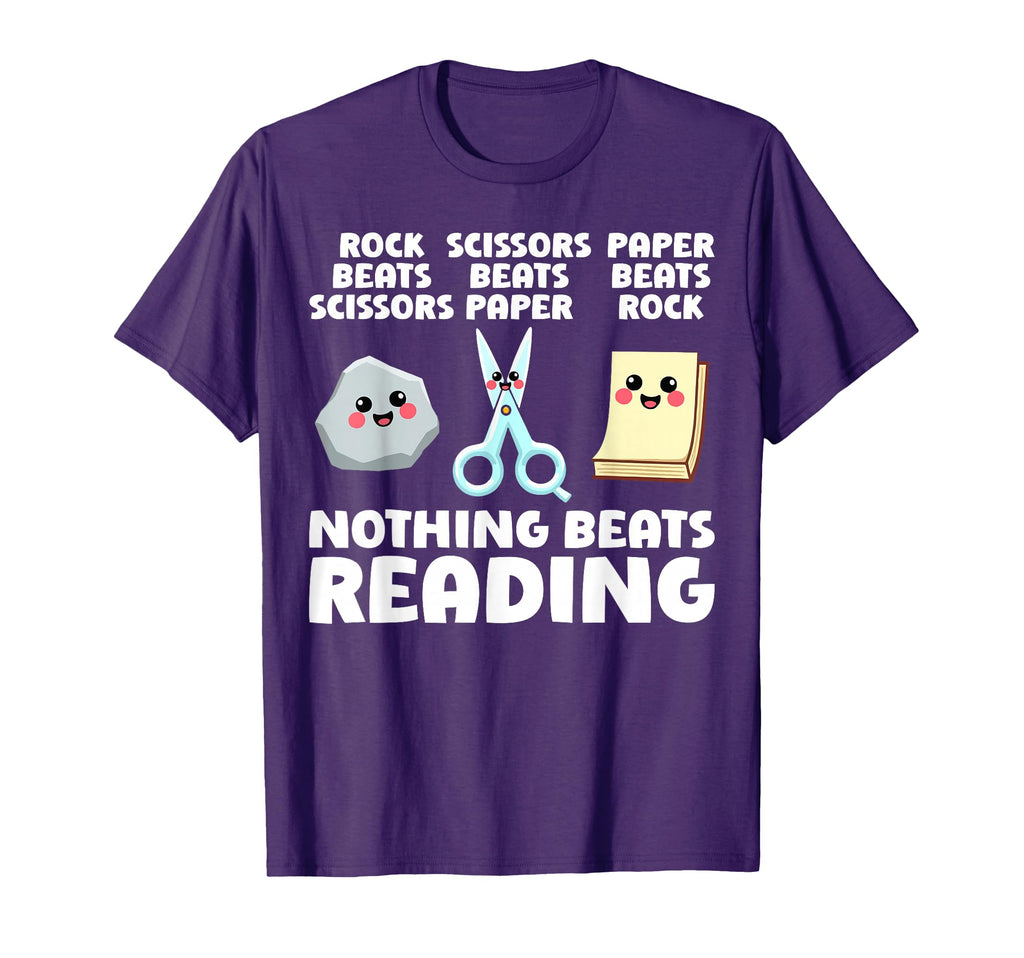 Nothing Beats Reading Book Nerd Librarian T-Shirt - Unique Graphic Unisex - T-Shirt, Sweatshirt, Hoodie
