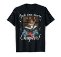 Just One More Chapter Cat Reading T-Shirt - Fun Novelty Design for Adults - T-Shirt, Sweatshirt, Hoodie