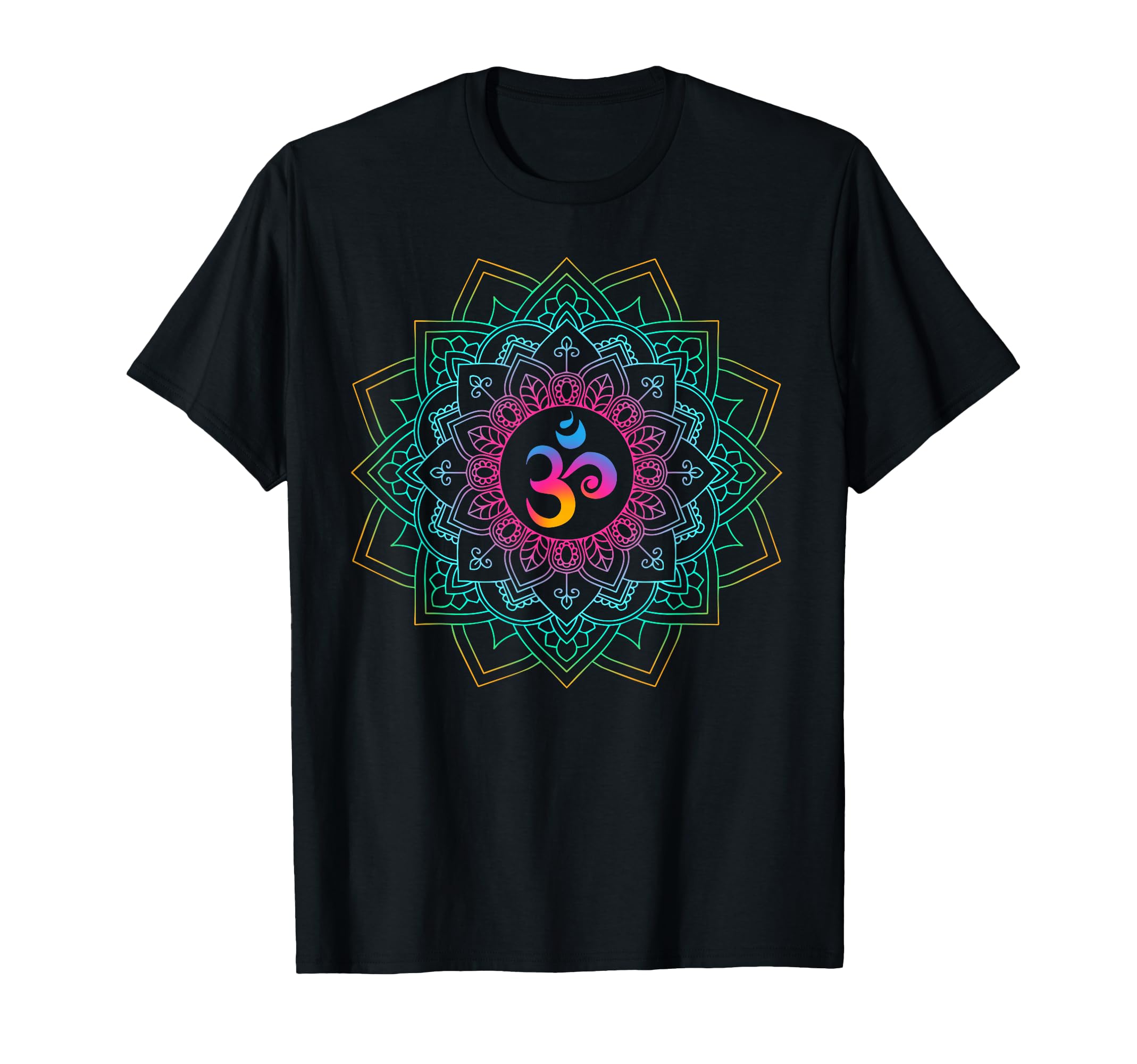 Om Meditations Mandalas Yoga Small T-Shirt - Aesthetic Graphic Men Women - T-Shirt, Sweatshirt, Hoodie