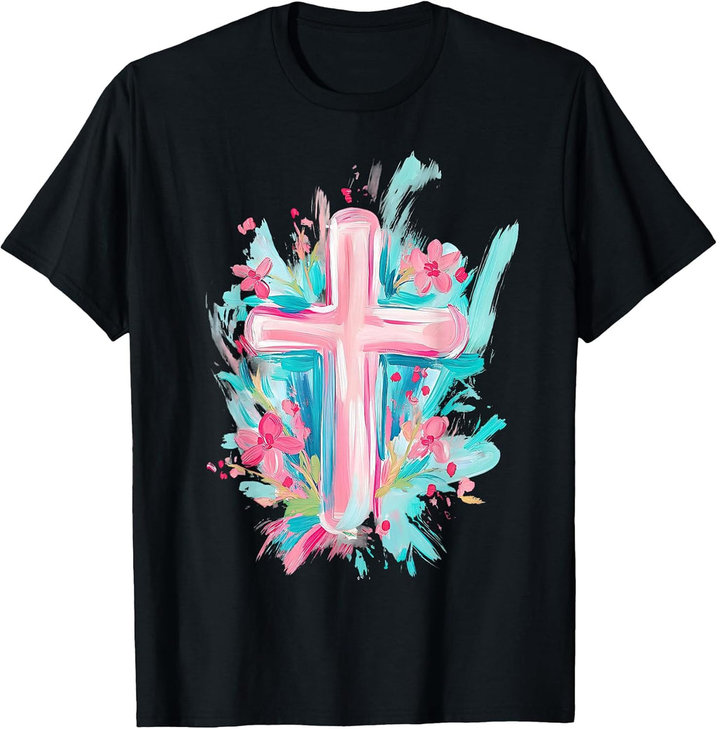 He Is Risen Christian Cross Jesus Happy Easter Unisex T-shirt, Sweatshirt, Hoodie, Long Sleeve Tee - T-Shirt, Sweatshirt, Hoodie
