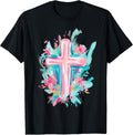 He Is Risen Christian Cross Jesus Happy Easter Unisex T-shirt, Sweatshirt, Hoodie, Long Sleeve Tee - T-Shirt, Sweatshirt, Hoodie
