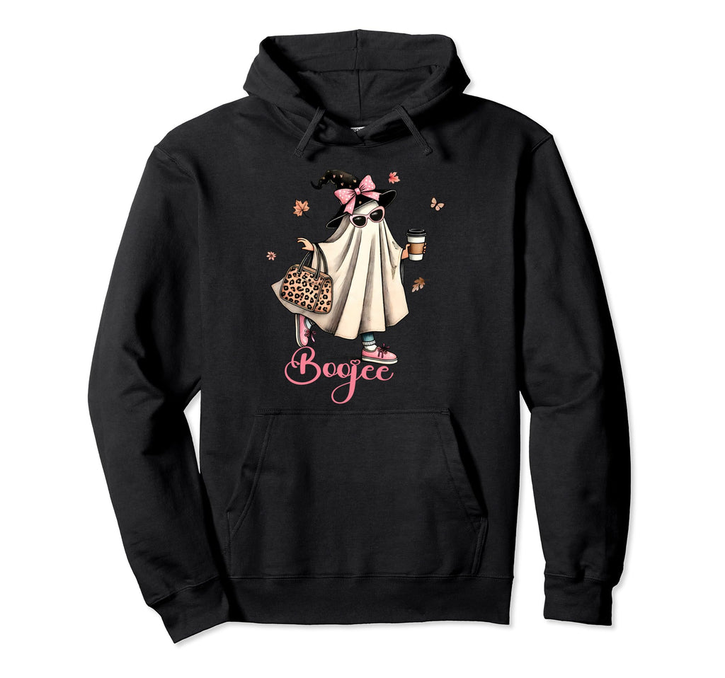 Boo Jee Ghost Drinking Coffee Hoodie - Aesthetic Graphic Men Women - T-Shirt, Sweatshirt, Hoodie
