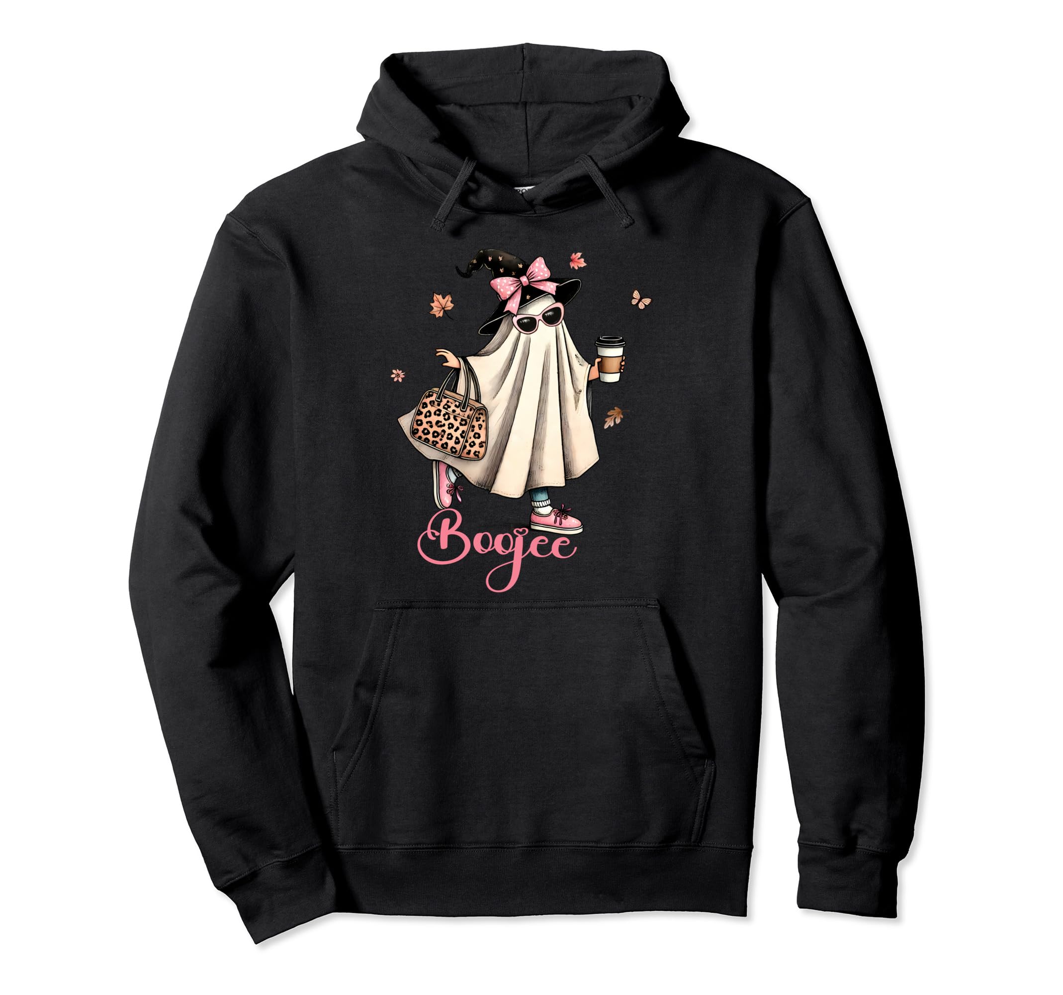 Boo Jee Ghost Drinking Coffee Hoodie - Aesthetic Graphic Men Women - T-Shirt, Sweatshirt, Hoodie