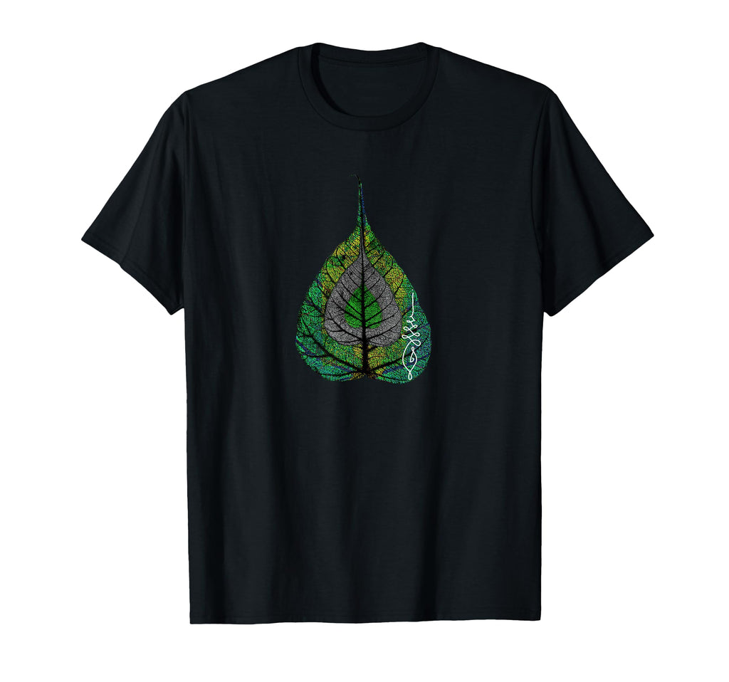Buddha Meditation Bodhi Leaf Unalome T-Shirt - Unique Graphic Men Women - T-Shirt, Sweatshirt, Hoodie