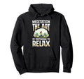 Meditation Art Pretending To Relax Hoodie - Minimalist Print for Adults - T-Shirt, Sweatshirt, Hoodie