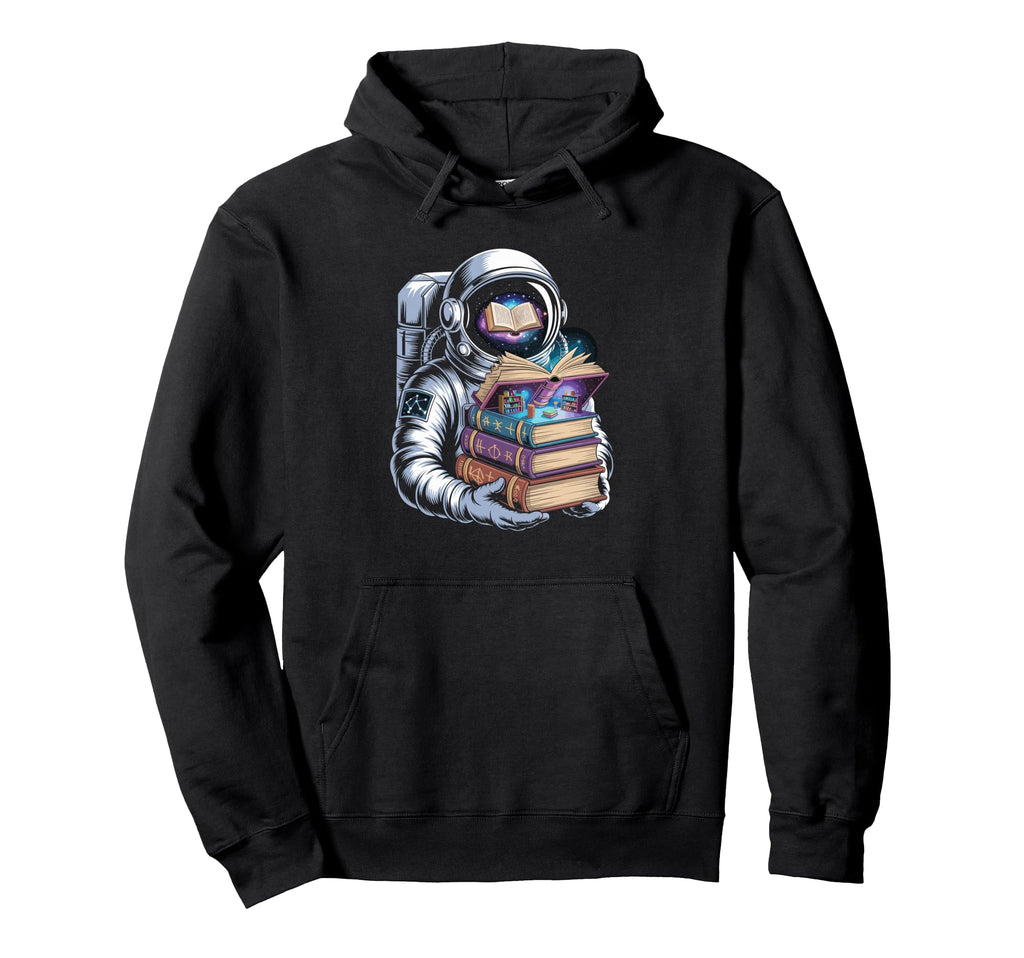 Pop Art Astronaut Reading Cosmic Hoodie - Fun Novelty Design Unisex - T-Shirt, Sweatshirt, Hoodie