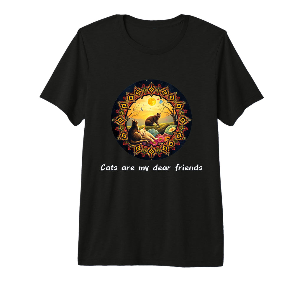 Cats Are My Best Friends Sacred Animals T-Shirt - Minimalist Print Unisex - T-Shirt, Sweatshirt, Hoodie