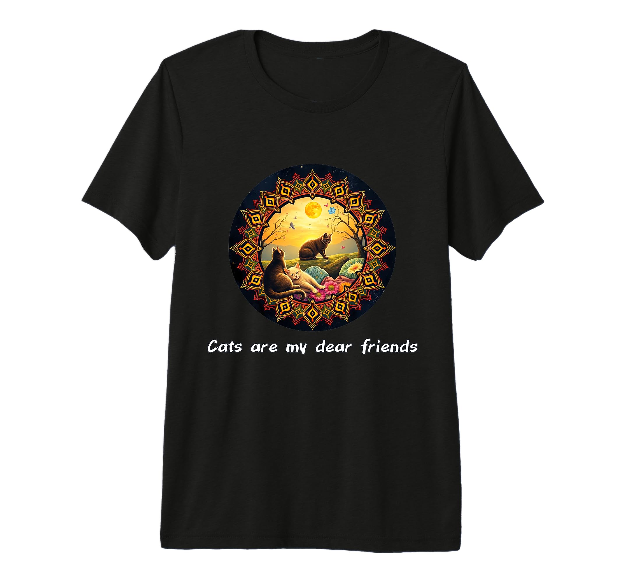 Cats Are My Best Friends Sacred Animals T-Shirt - Minimalist Print Unisex - T-Shirt, Sweatshirt, Hoodie