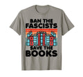 Ban Fascists Save Books Book Lover Worm T-Shirt - Minimalist Print Unisex - T-Shirt, Sweatshirt, Hoodie