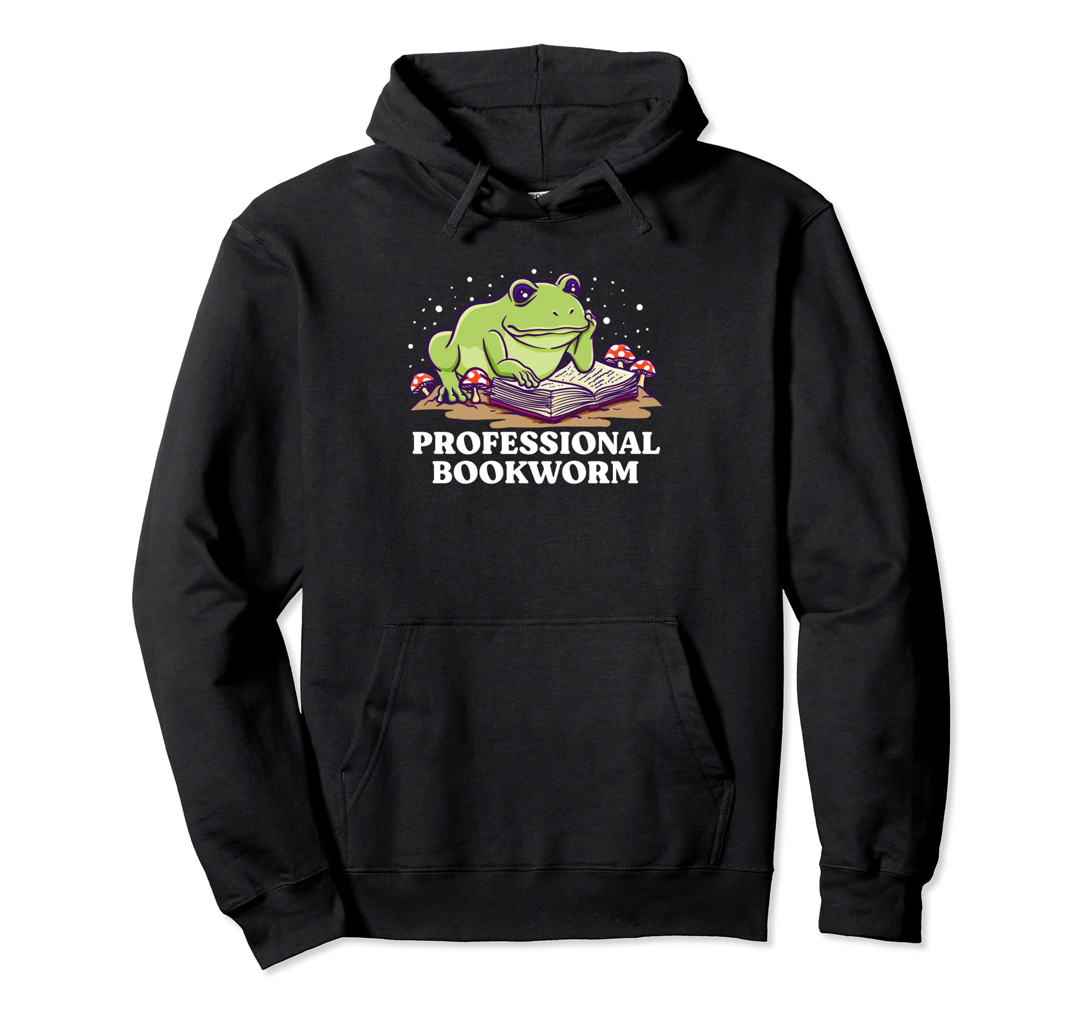 Professional Bookworm Reading Book Hoodie - Minimalist Print Men Women - T-Shirt, Sweatshirt, Hoodie