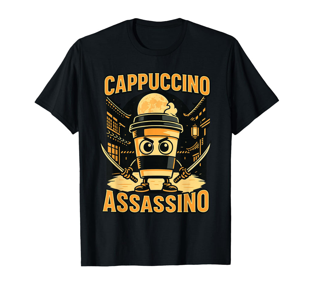 Italian Brainrot Cappuccino Assassino T-Shirt - Trendy Graphic for Adults - T-Shirt, Sweatshirt, Hoodie