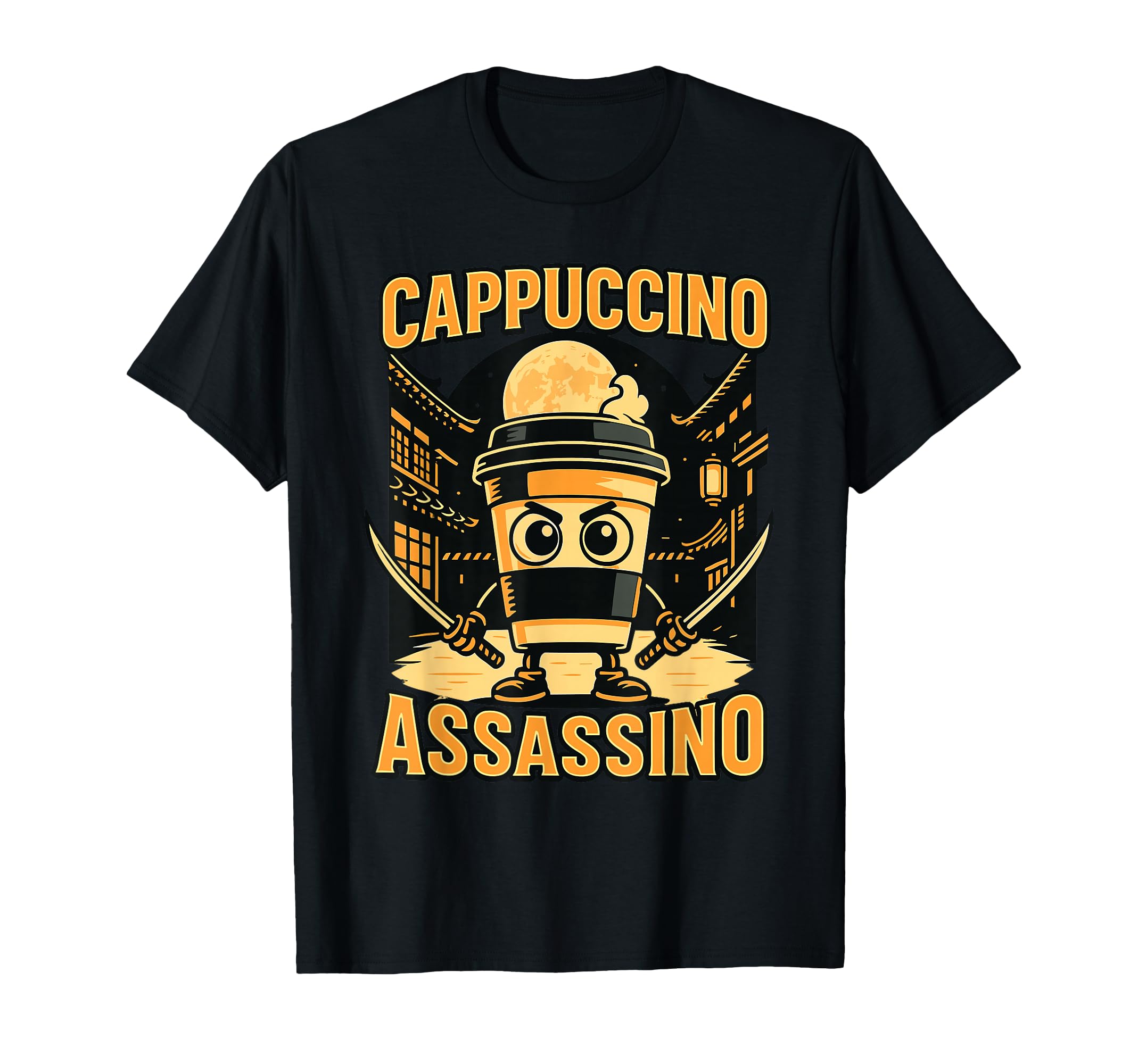 Italian Brainrot Cappuccino Assassino T-Shirt - Trendy Graphic for Adults - T-Shirt, Sweatshirt, Hoodie