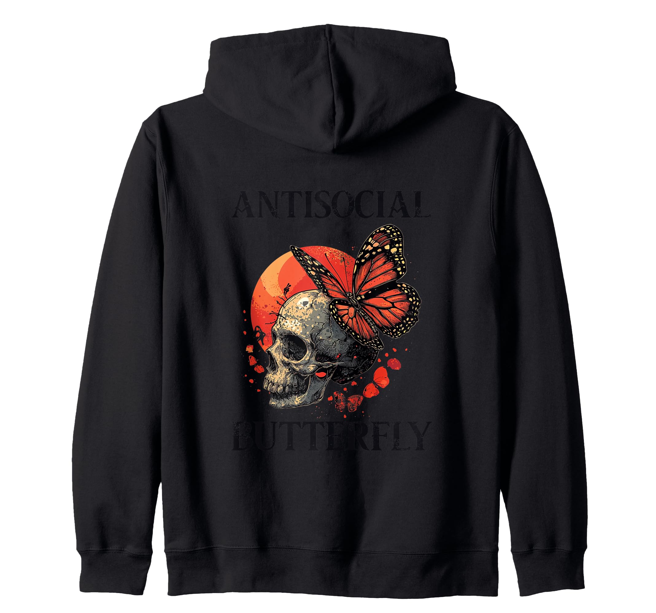 Antisocial Butterfly Gift Sweatshirt - Trendy Graphic Men Women - T-Shirt, Sweatshirt, Hoodie