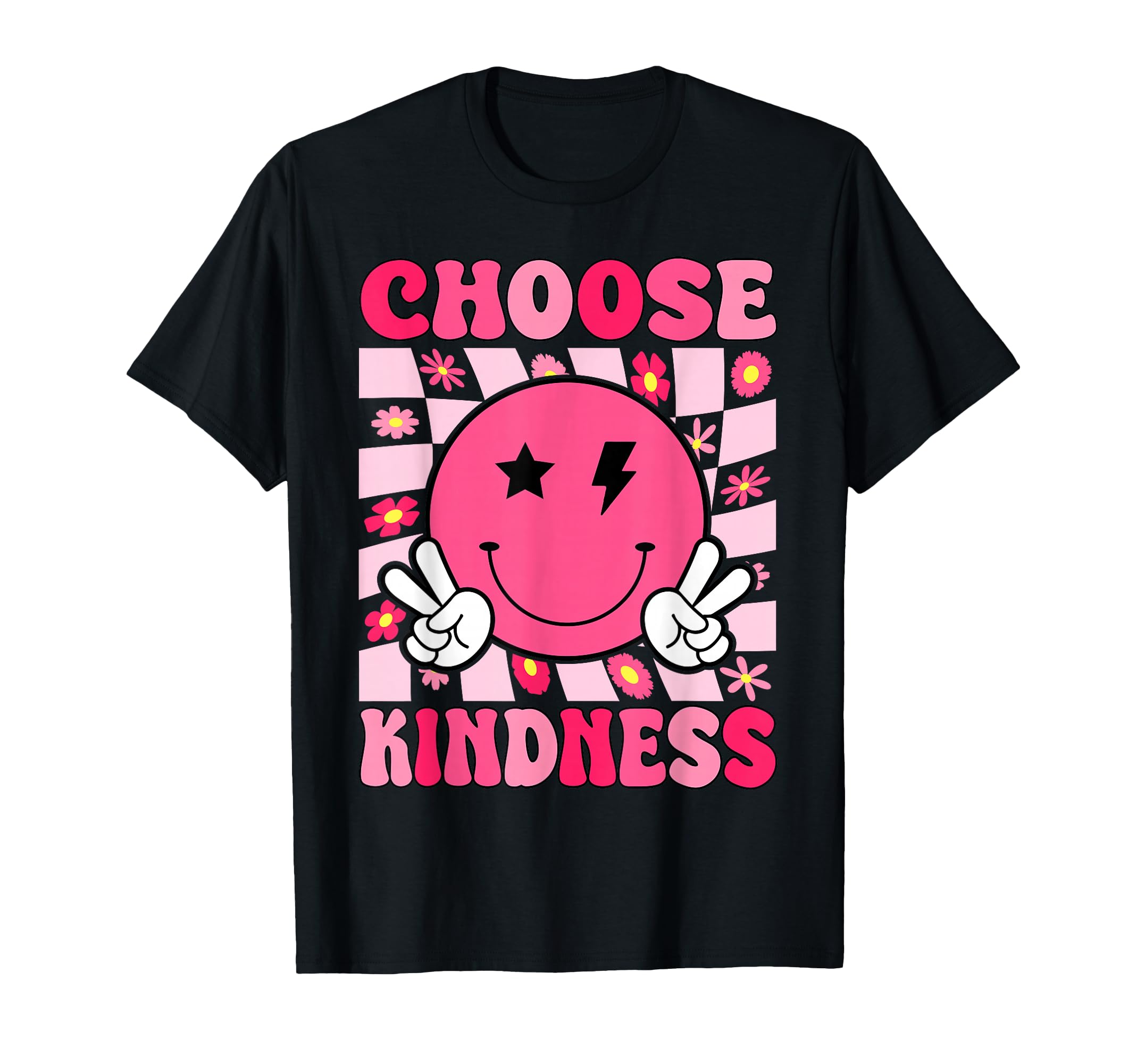 Be Kind Choose Kindness Groovy T-Shirt - Minimalist Print Men Women - T-Shirt, Sweatshirt, Hoodie