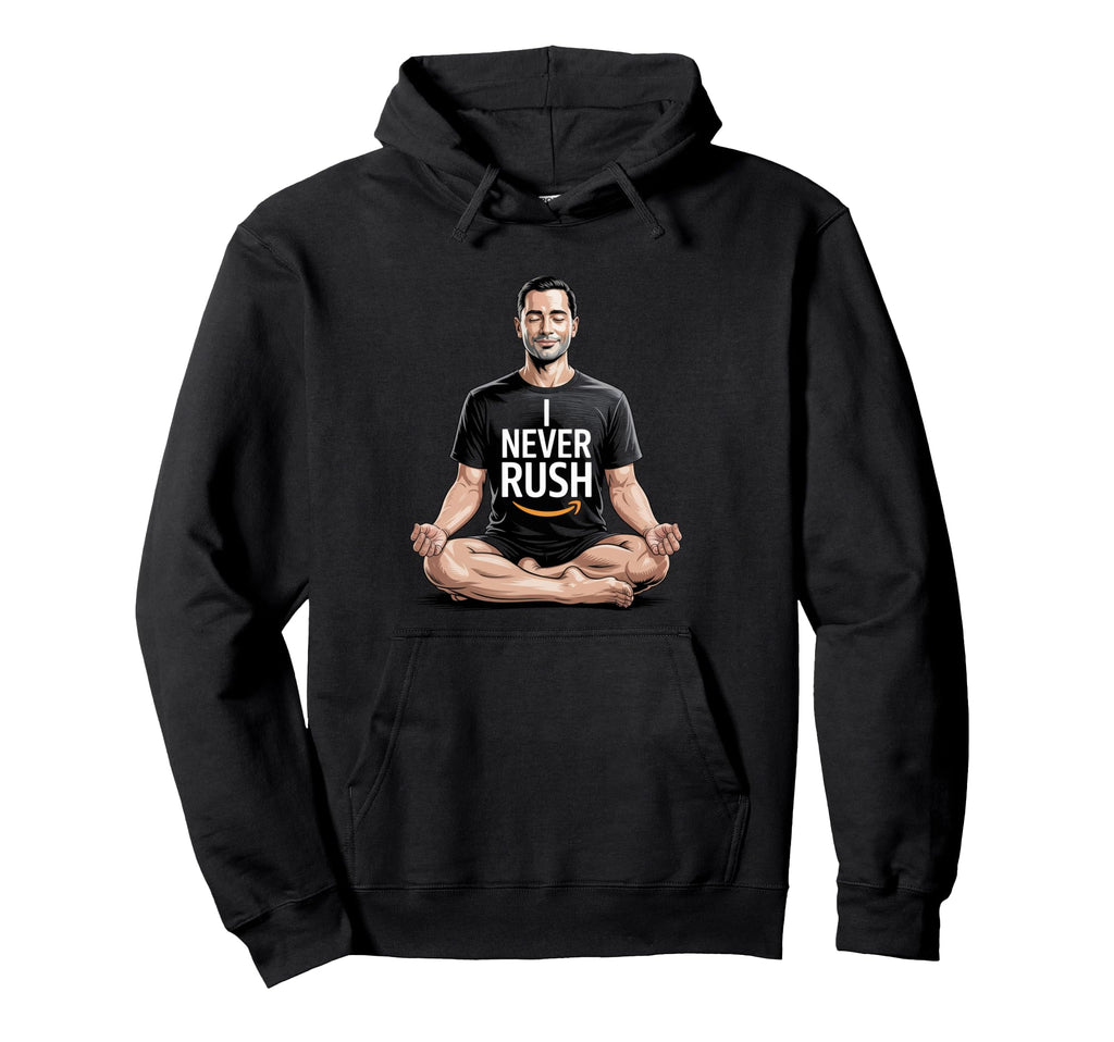 I Never Rush Inspiring Relaxing Hoodie - Unique Graphic Men Women - T-Shirt, Sweatshirt, Hoodie