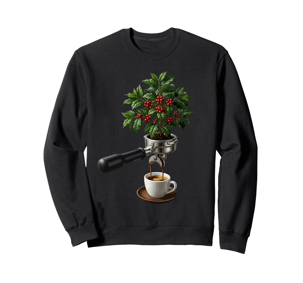 Espresso Coffee Plant Barista Sweatshirt - Casual Everyday Wear for Adults - T-Shirt, Sweatshirt, Hoodie