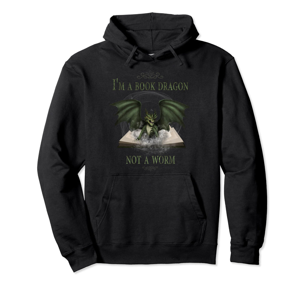Im Dragon Not Worm Book Hoodie - Fun Novelty Design Unisex - T-Shirt, Sweatshirt, Hoodie