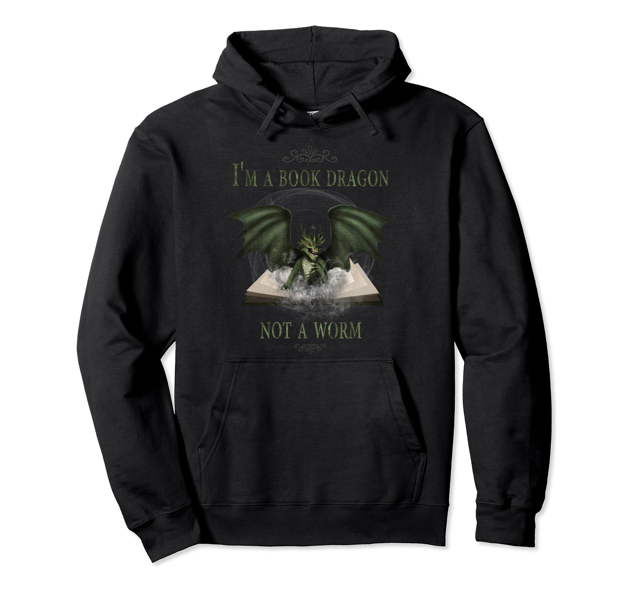 Im Dragon Not Worm Book Hoodie - Fun Novelty Design Unisex - T-Shirt, Sweatshirt, Hoodie