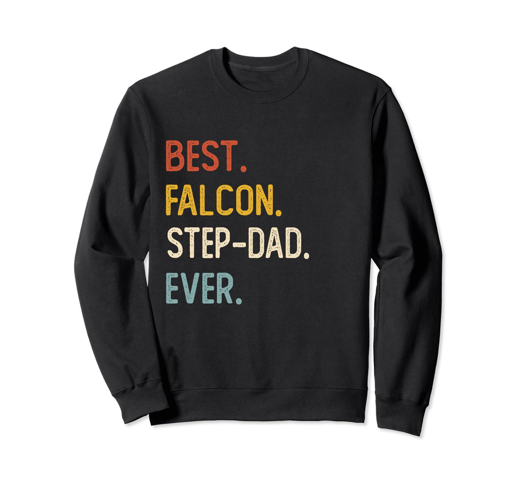 Funny Dad Best Falcon Step Dad Sweatshirt - Aesthetic Graphic for Adults - T-Shirt, Sweatshirt, Hoodie