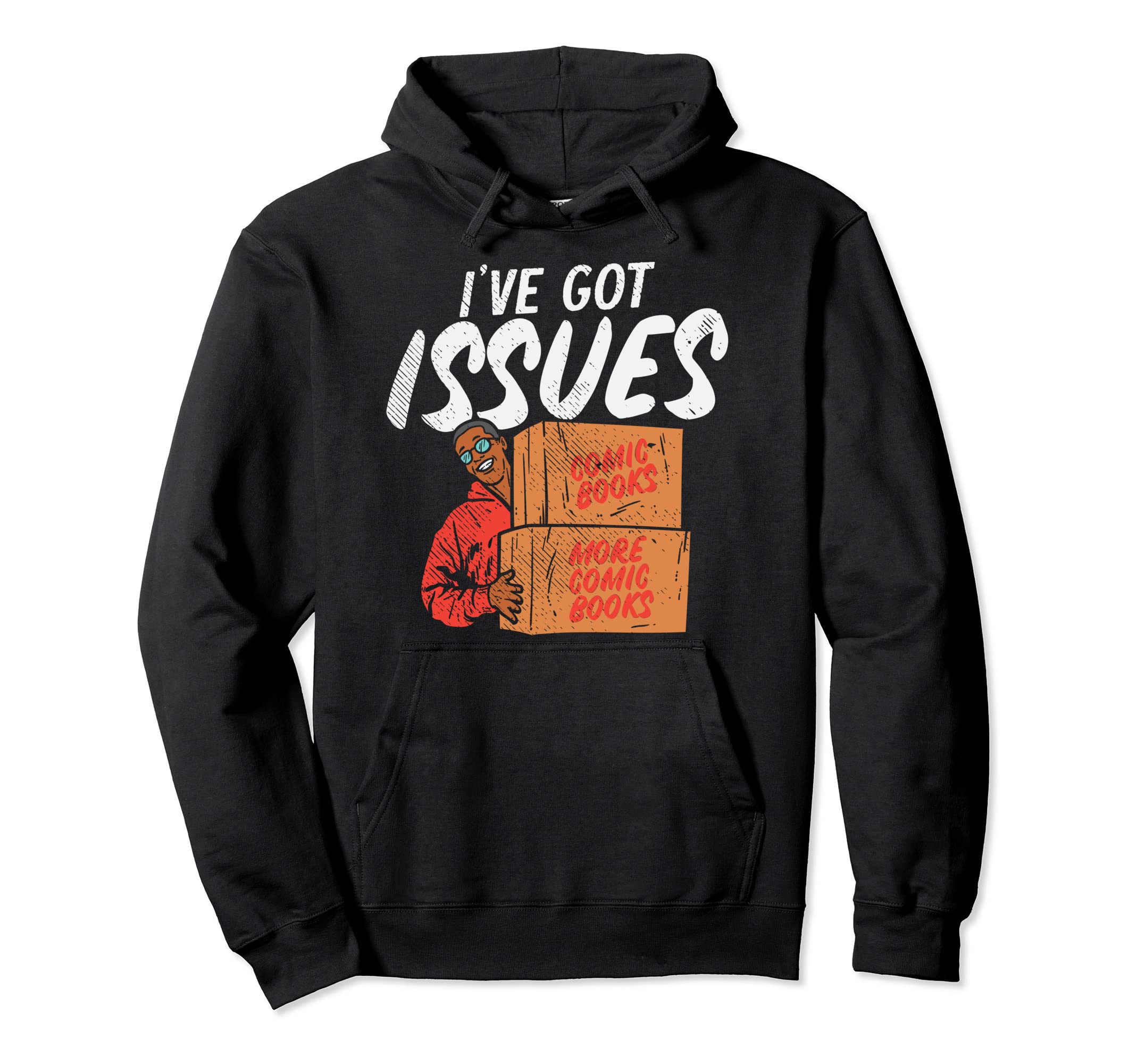 Comic Collector Comic Book Collector Hoodie - Graphic Print for Adults - T-Shirt, Sweatshirt, Hoodie