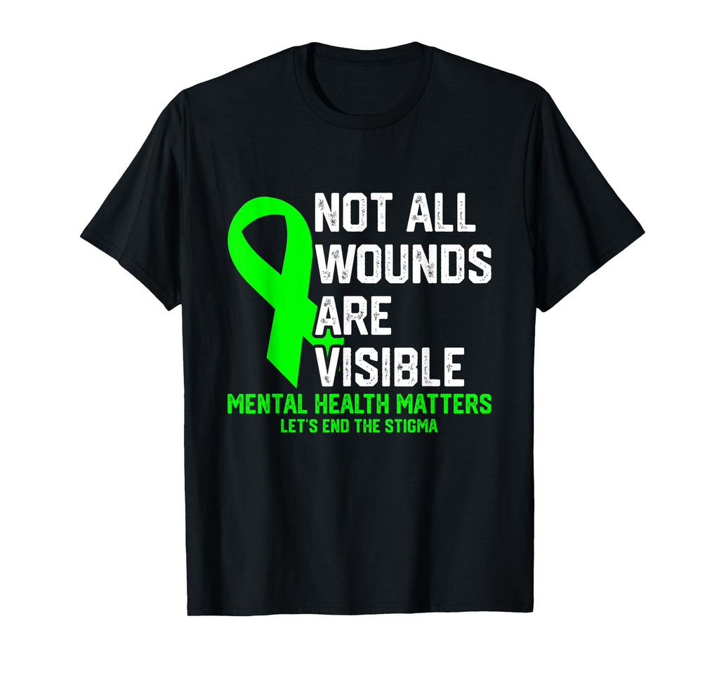 Not All Wounds Are Visible Mental T-Shirt - Aesthetic Graphic Unisex - T-Shirt, Sweatshirt, Hoodie