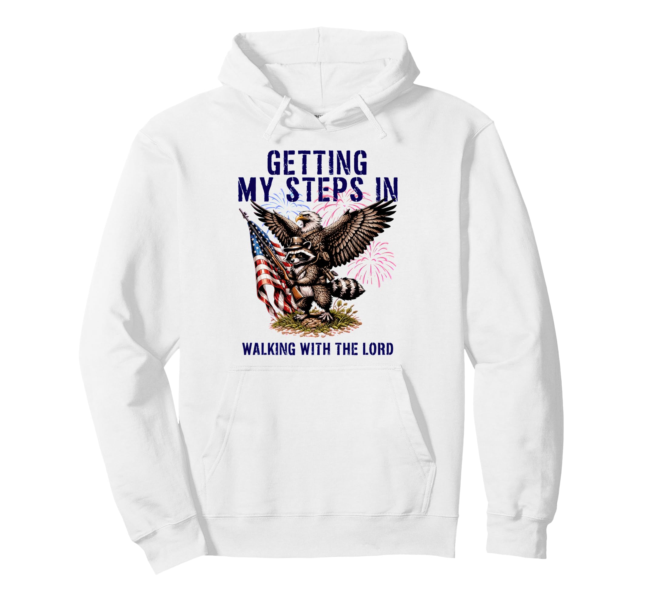 Getting My Steps Walking Lord Eagle Hoodie - Custom Art Print for Adults - T-Shirt, Sweatshirt, Hoodie