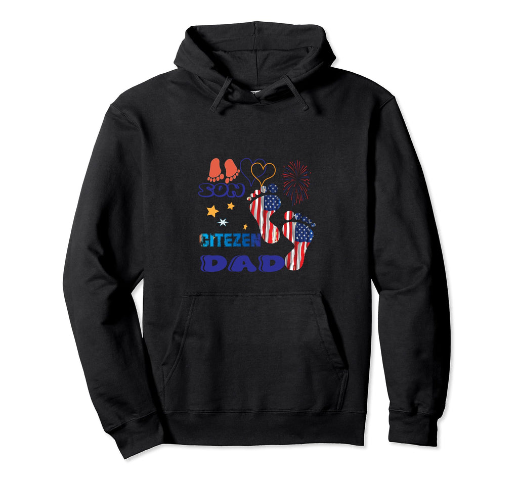 Best Dad Usa Flag 1 Feet Step American Hoodie - Trendy Graphic for Adults - T-Shirt, Sweatshirt, Hoodie