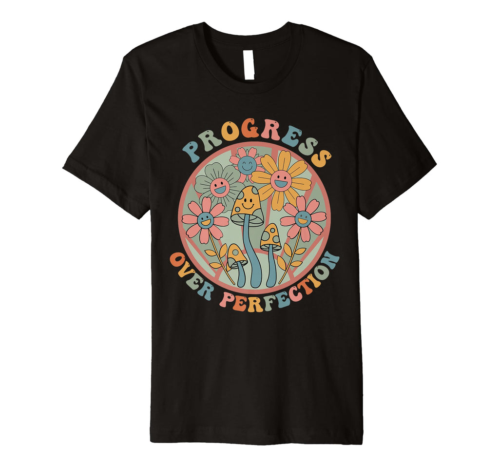 Motivational Progress Over Perfection T-Shirt - Aesthetic Graphic Unisex - T-Shirt, Sweatshirt, Hoodie