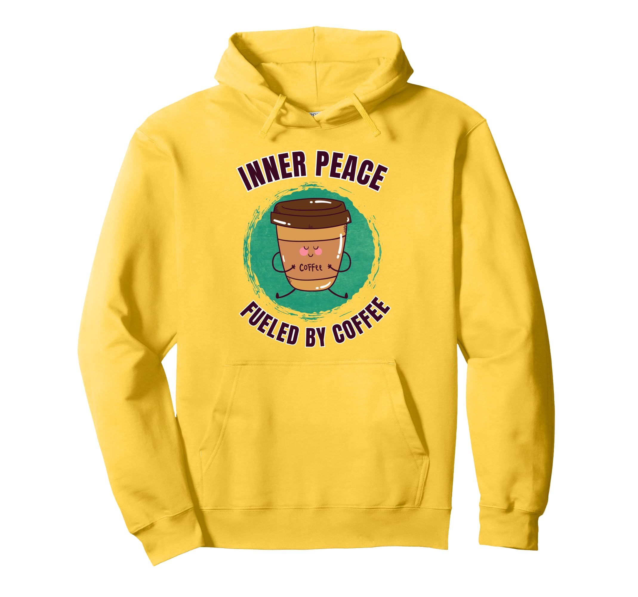 Funny Coffee Motivation Yoga Hoodie - Fun Novelty Design Men Women - T-Shirt, Sweatshirt, Hoodie