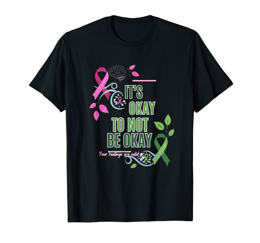 Its Okay To Not Be Okay Mental Health Skater T-Shirt - Graphic Print Unisex - T-Shirt, Sweatshirt, Hoodie