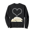 Bookworm Heart Librarian Book Sweatshirt - Aesthetic Graphic for Adults - T-Shirt, Sweatshirt, Hoodie