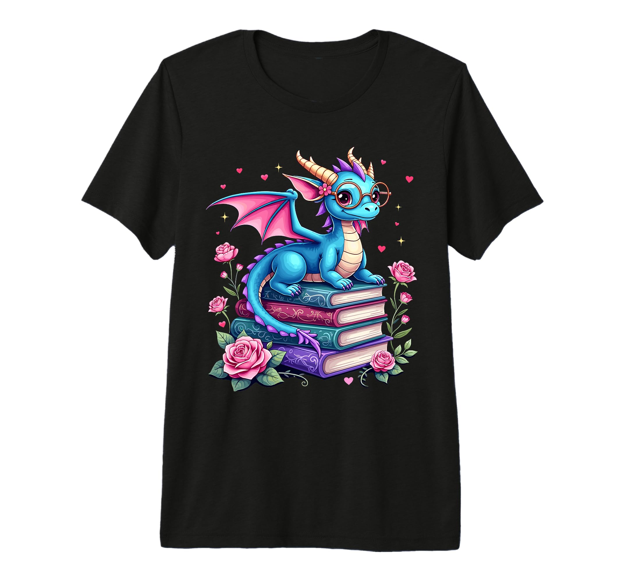 Dragons And Books Dragon Reading Book T-Shirt - Streetwear Style Men Women - T-Shirt, Sweatshirt, Hoodie