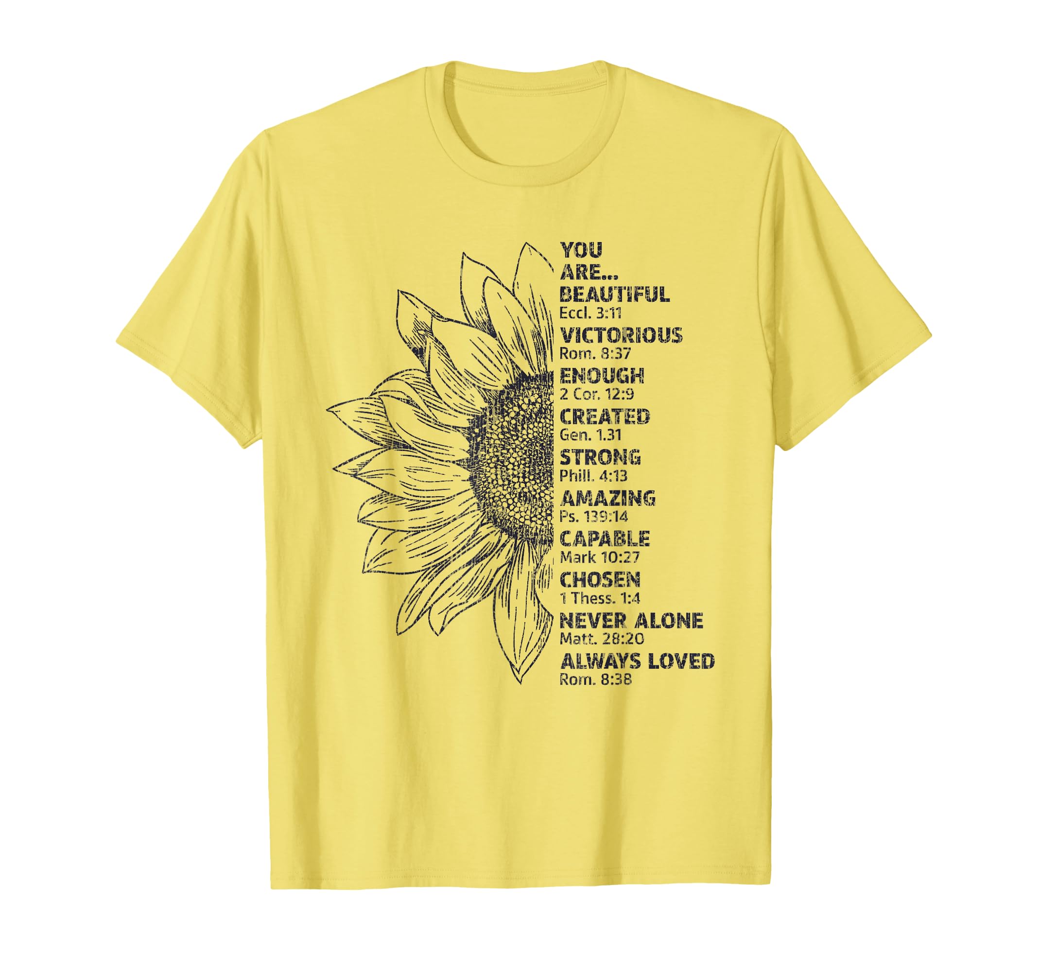 You Are Beautiful Victorious Enough T-Shirt - Minimalist Print Men Women - T-Shirt, Sweatshirt, Hoodie