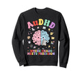 Audhd Brain Neurodiversity Sweatshirt - Novelty Apparel for Adults - T-Shirt, Sweatshirt, Hoodie