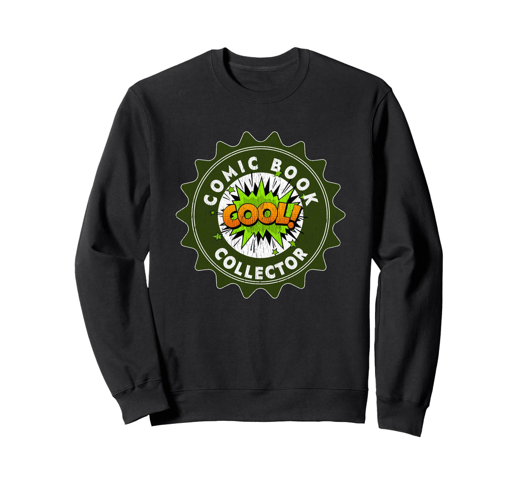 Badge Comic Book Collector Sweatshirt - Unique Graphic for Adults - T-Shirt, Sweatshirt, Hoodie