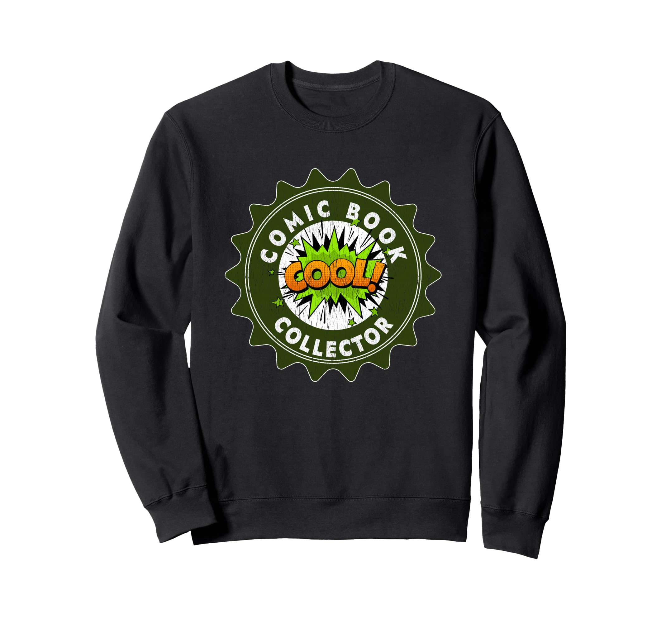 Badge Comic Book Collector Sweatshirt - Unique Graphic for Adults - T-Shirt, Sweatshirt, Hoodie