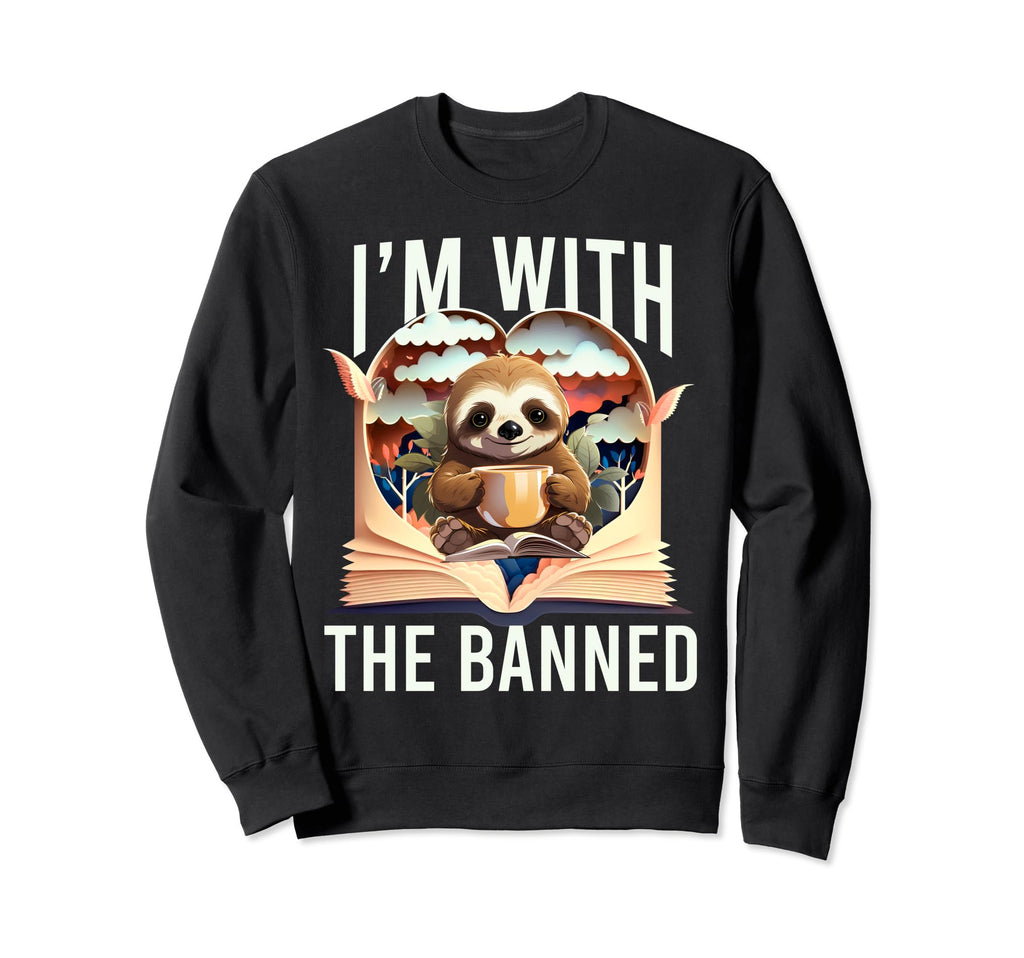 Im Banned Hearts Funny Reading Sweatshirt - Aesthetic Graphic Men Women - T-Shirt, Sweatshirt, Hoodie