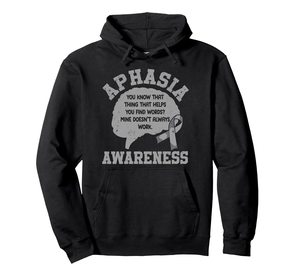 Aphasia Warrior Hoodie - Trendy Graphic Unisex - T-Shirt, Sweatshirt, Hoodie