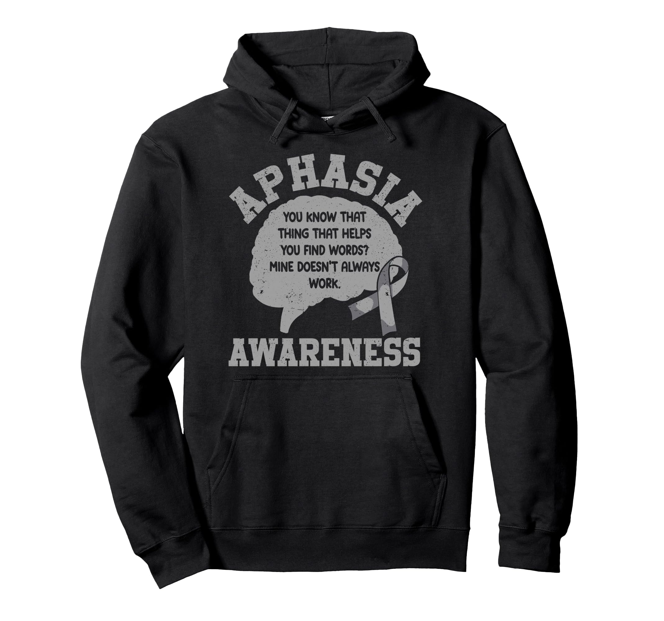 Aphasia Warrior Hoodie - Trendy Graphic Unisex - T-Shirt, Sweatshirt, Hoodie