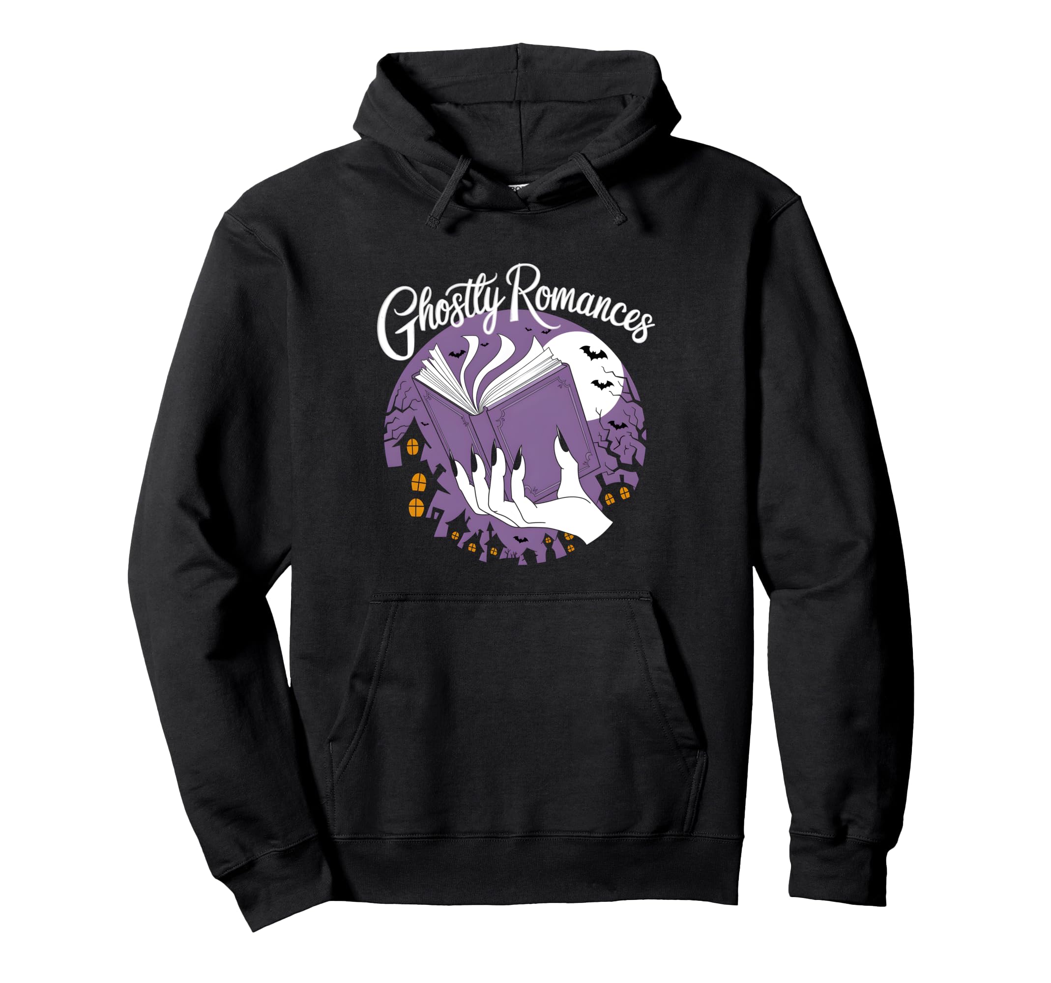 Halloween Bookworm Spicy Bookish Romance Hoodie - Minimalist Print Unisex - T-Shirt, Sweatshirt, Hoodie